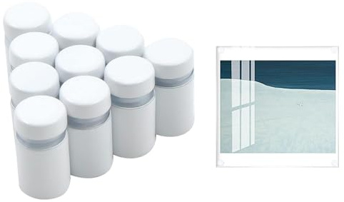 12pcs Werbeschraube Werbung Schraube Glas-Abstandshalter - Schraubabstandshalter, Schilderhalter Für Glases, Edelstahl (Porzellanweiße 12x20mm)