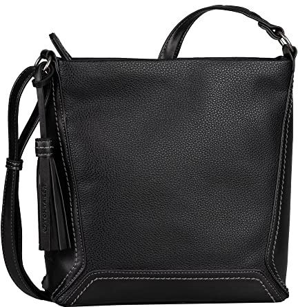 TOM TAILOR bags Isa Damen Umhängetasche Crossbody Bag Mittelgroß Schwarz