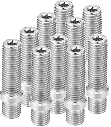 X AUTOHAUX Lot de 10 goujons de jante M12 x 1,5 à M12 x 1,5 pour BMW Argenté