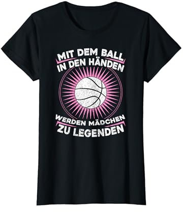 Damen Basketball Training Frauen Basketballerin Mädchen T-Shirt