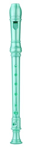 skola blockflöjt Färgglad 8-håls Sopran Descant Blockflöjt Flöjtinstrument Nybörjare (Color : Green)