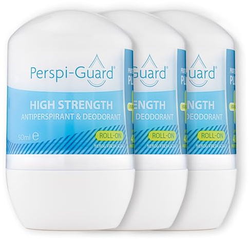 Perspi-Guard High Strength Roll On Antiperspirant Deodorant | Strong Roll On Deodorant For Women & Men, 48 Hour Sweat And Odour Protection, Neroli, 50ml, 3-Pack