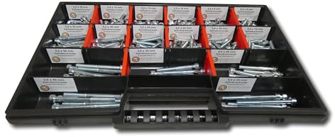 300 tlg Zylinderschrauben Sortiment M5 // 6mm-60mm Schrauben Set Schraubenbox DIN 912/ISO4762 Bolzen Vollgewindeschrauben Maschinenschrauben Gewindeschrauben Zylinderkopfschrauben