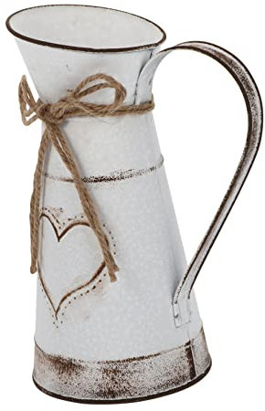 ORFOFE Vintage Rustic Flower Pot Iron Flower Pot Cottage Core Decor Quirky Home Decor