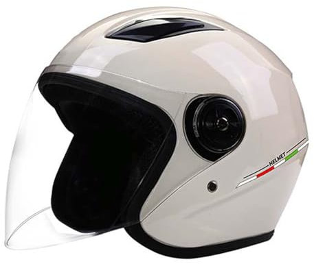 retrò Casco Scodella Portatile Mezzi Caschi Jet, Mezzo Casco da Motociclista Vintage Caschi Caschi Casco A Scodella Scooter Motorino ECE Omologato Mezzo Elmetto da Moto retrò