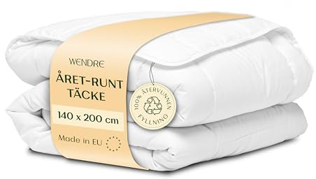 Wendre mellantäcke 140x200 cm – 300 gsm mikrofiber, andningsbart & lätt | Andningsbart mikrofibertäcke, allergivänligt, OEKO-TEX-certifierat, tillverkat i Europa, tvättbart