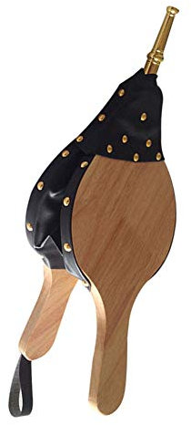 EYRMQWJPC Fireplace Wood Bellows,Wooden Fireplace Bellows, Wood Bellows,Vintage Wooden Fireplace Bellows,Wood Burning Stoves,or Outdoor Bonfires and Coal Barbecues,38x17cm