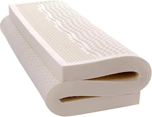KUGGKKTP Matratzenauflage aus Naturlatex, 100% natürlicher Premium-Latex-Matratzenauflage Queen, Hotel-Premium-Futon-Matratzenauflage, (140 x 200 cm (55 x 79 Zoll))