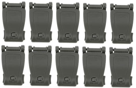 BESPORTBLE 12St Molly-Taste gear taktische ausrüstung Gepäckzubehör Bungee-Seile mit Haken Schnellverschlüsse Schnalle für Tasche Rucksack- Kunststoff Stahl Nylon Army Green