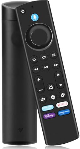Telecomando Vocale di ricambio (4a Gen), per Fire AMZ Smart TVs Stick/Lite/4K/4K Max/TV Cube e Compatibile con le Insignia/Toshiba/Pioneer Fire Smart TVs