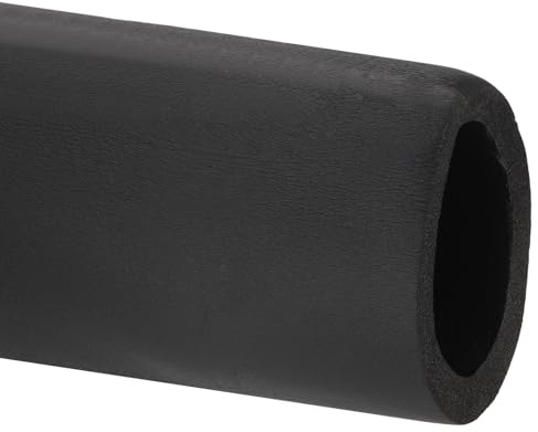 PATIKIL 2m Rohrisolierung Schaumstoff, Ø 108mm, Stärke 20mm, Rohrdämmung Isolierung Rohr, Wärmedämmung Schaumstoffschlauch für Heizung Heizungsrohr Griff, Schwarz