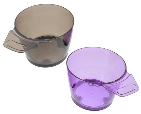DEARMAMY 2pièces Bol De Mélange De Couleur Pour Cheveux Bol Empilable De Coloration Capillaire Plateau De Couleur Pour Salon De Mélange De Teinture Plastique Outil De Coloration