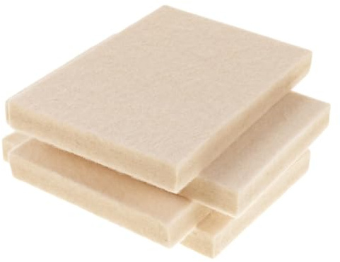 Spatola in Feltro Lana Beige 4 Pezzi per Pellicole Auto | Vetri e Progetti di Wrapping, Posa Precisa, Bordo Accurato e Finitura Uniforme