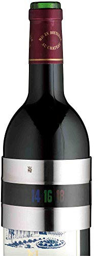 WMF Termómetro clip para vino analógico Clever & More Cromargan acero inoxidable pulido vino tinto vino blanco rosado vino espumoso champán