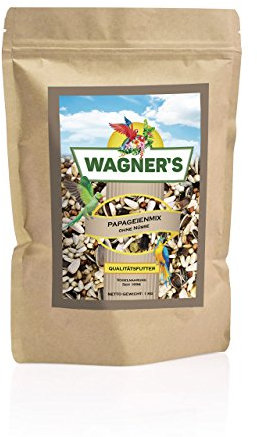Wagner's | Wagners Papageien Mix ohne Nüsse - 1 kg Körnerfutter, Saaten, Futter, Papageienfutter