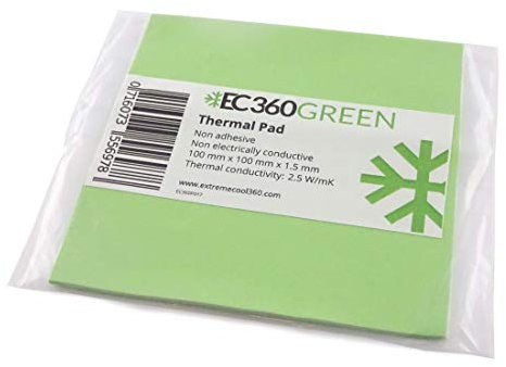 EC360® Green 2,5W/MK Pad Thermique (100 x 100 x 1,5 mm)
