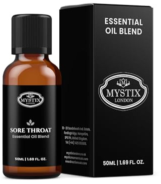 Mystic Moments | Mezcla de aceites Esenciales para el Dolor de Garganta - 50ml - 100% Puro