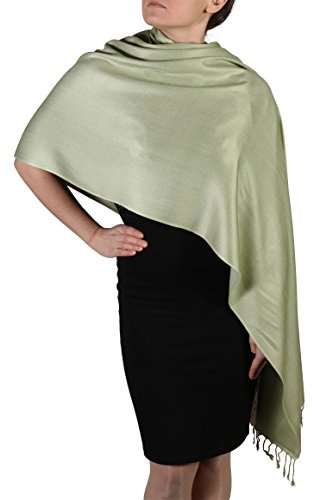 York Shawls Pashmina Schal Tuch Stola für Frauen - Quastenveredelung - Kostenloser Aufhänger (Über 20 Farben) Handgefertigt