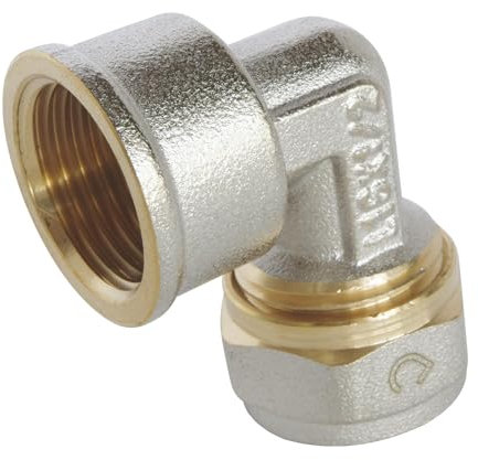 SOMATHERM FOR YOU - / 3764-16-15 - gomito a compressione per tubo Ø16 multistrato - Femmina 15/21 (1/2 '')