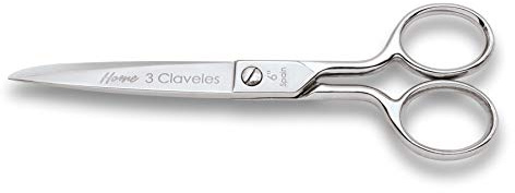 3 Claveles Tijera Castellana Varios Usos (Línea Home), Plata, Costura 6 (15 cm)