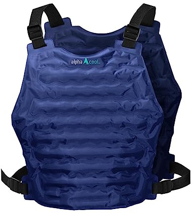 Alphacool Polar Cooling Vest for Men Women - Cooling Ice Vest Flexible Adjustable Reusable for Hot Weather Outdoor Working Navy One Size