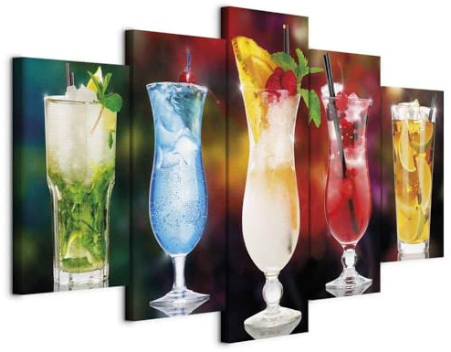 B&D XXL - Akustikbild Akustikbild Drink, Schallschutz, Wohnzimmer, Büro | Verbessert Raumakustik, reduziert Hall, ideal fürs Büro oder Wohnzimmer, hochwertige Verarbeitung, schnelle Montage, stilvoll