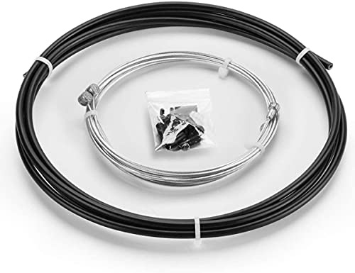 Chooee Cavo freno bicicletta universale per mountain bike o bici da strada Kit guaina cavi freno standard Nero
