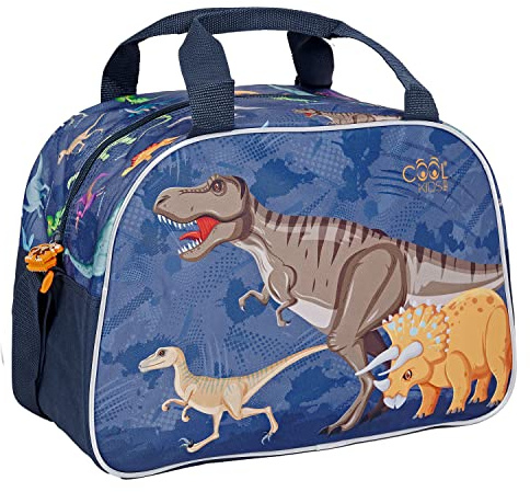 PERLETTI Kinder Sporttasche Blau Kleine Jungen - wasserdichte Schwimmtasche Kleinkind 3 4 5 6 Jahre - Reflektierende Umhängetasche Badetasche Kindergarten Reisen Sport - 28x41x21 cm