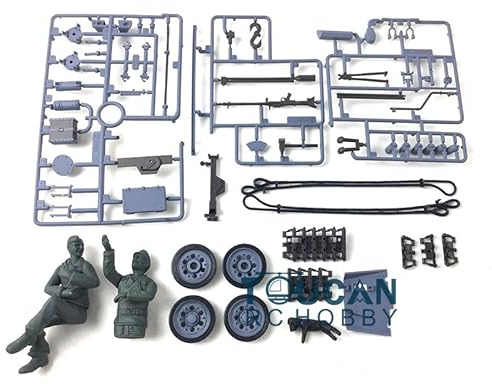 wheelfun Heng Long RC Tank Decoration Plastic Parts Bag 1/16 Scale German Stug III RC Tank 3868 Spare Part