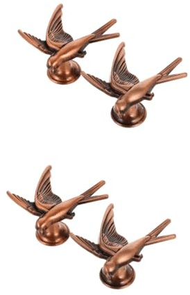 DOITOOL 4stücke Vogelgriffe Für Schränke Und Dekorative Möbelknöpfe Antik-rotbronze Für Badezimmer Küche Und Wohnräume Mit Feinen Details Und Einzigartigem Design