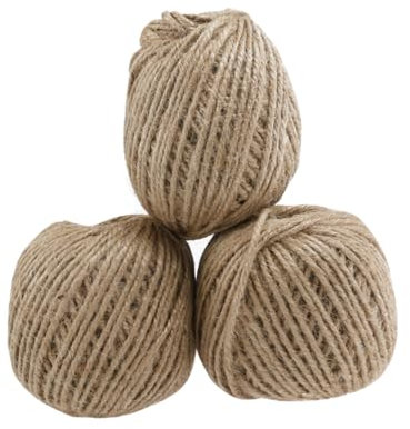 Housoutil 3rouleaux Ficelle De Jute Naturelle Sisal pour Loisirs Créatifs Emballage Et Jardinage