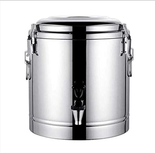 ZMIN 10L-40L Heißwasserspender, isoliert für Tee, Tee-Thermoskanne, Getränkewärmer, Getränkespender, Edelstahl-Urne für Wasser für Kaffee, Milch, Tee, süße Suppe,A,10L