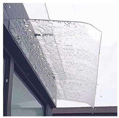 SATRJT Vordach Haustür Überdachung Haustür Polycarbonat Transparentes Pultbogenvordach Pultvordach Haustürvordach Türdach für Draußen Veranda Balkon Garage (Dicke : Clear, Size : 40x100cm/15.7 x39)