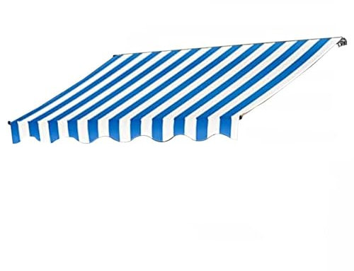 LXRHLIKG Ersatz für Einziehbare Klemmmarkise, Plane, Einziehbare Klemm Markise für Innenhöfe, Veranden und Fenster(Color:Blue,Size:79/200cm)