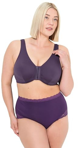 Ulla Popken Damen große Größen Übergrößen Plus Size Bustier, Vorderverschluss, C/D Cup, E/F Cup