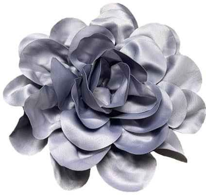 GAOINTELL Elegante 24 cm handgefertigte Anstecknadel, schöne Satin-Blume, Anstecknadel, zarte Brosche, Schmuck für Arbeit und Geschäft