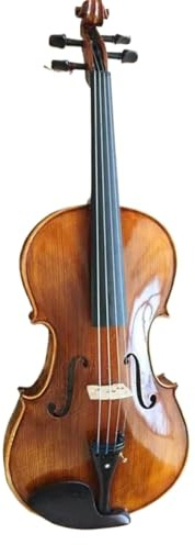 Geige Handgefertigte Violine. Rückwand Seitenteil Fichtenholz. Goldene Violine Mit Koffer Bogensaiten(3/4)