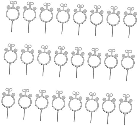 Uonlytech 100piezas Herramienta Extracción Bandeja Sim Agujas Práctico Accesorio Compatible Móviles y Tablets