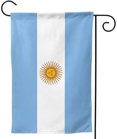 Bandiera argentina Stampa Bandiera da giardino Doppia Faccia Verticale Benvenuto Yard Bandiera Banner 28x40 Pollici Decorazione Esterna
