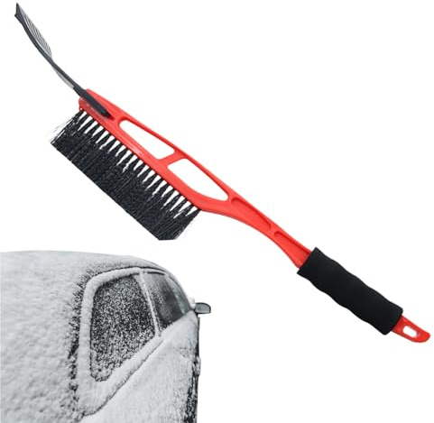 Eoixuqba Raschietto per ghiaccio per parabrezza auto, pala da neve in vetro, ergonomico, per scongelare il ghiaccio, per pavimenti invernali, finestre, vialetti, patio, balcone, cucina, campeggio