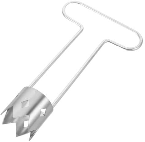 Amosfun Vide-poivron Acier Inoxydable pour Vider Les Poivrons Fruits Et Légumes Outil De Cuisine Manuel Gadget Pratique pour Cuisine