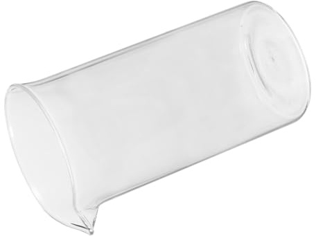 GAROZATION Gobelet Verre pour Cafetière à Piston Accessoire Café Design Élégant Verseuse avec Bec Verseur Lisse Compatible Accessoires Cappuccino et Thé Résistant et Pratique pour Bureau