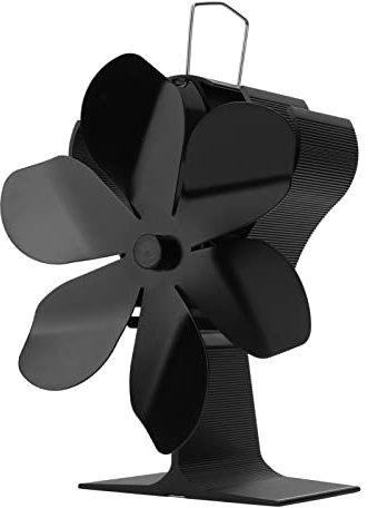 WIHFHGZ Ventilador de Estufa Alimentado por Calor, 6 Aspas, Aluminio Anodizado - Eficiencia Energética y Confort, Tecnología Termoeléctrica Sin Electricidad, Para Hogares con Leña