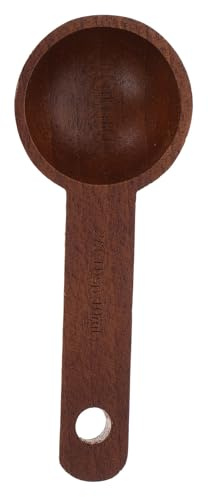 SHINEOFI Cuchara Medidora de Madera Negra de Nogal 10 Ml Cuchara Práctica para Café y Té Accesorio Portátil para Cocina y Medición Precisa de Ingredientes Secos y Líquidos