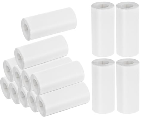 WEKAMOS Recambio de Papel Térmico para Impresora 57x25 Mm sin Adhesivo, 15 Rollos de Papel para Cámara Instantánea, Impresión Térmica sin Tinta para Oficina, Hogar y Uso Escolar