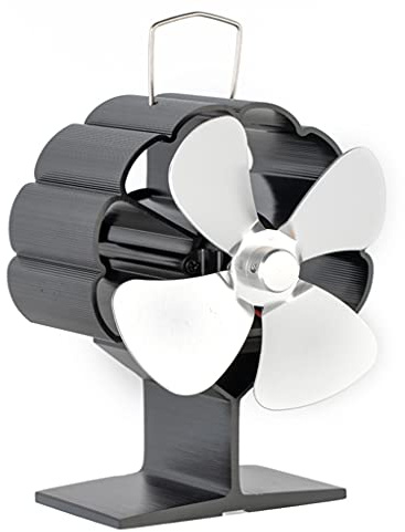 4-Blade Stove Fan Heat Powered for Wood Burning or Fireplaces Quiet Saving Fuel Efficiently SF118S Wood Stove Blower Heat Powered Non Electric