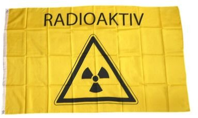 Fahne/Flagge Radioaktiv NEU 90 x 150 cm