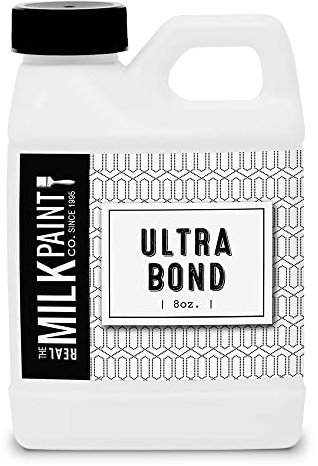 Real Milk Paint, Adhesion Promoter and Bonding Primer for Milk Paint on Plastic, Shellac, Glass, Painted, and Varnished Surfaces, Ultra Bond, Water Based, No VOCs, 8 oz.
