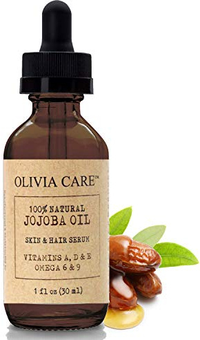 Olivia Care Jojoba Oil Serum - 100% Natural, Pure & Cold Pressed - for Face, Body & Hair - Infused with Antioxidents, Vitamin A, D, E & Omega 6, 9 | Moisturizing & Hydrating