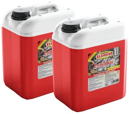 Descalcificador de 2 x 10 L para cafetera automática y monodosis de café, descalcificador líquido con indicador de color